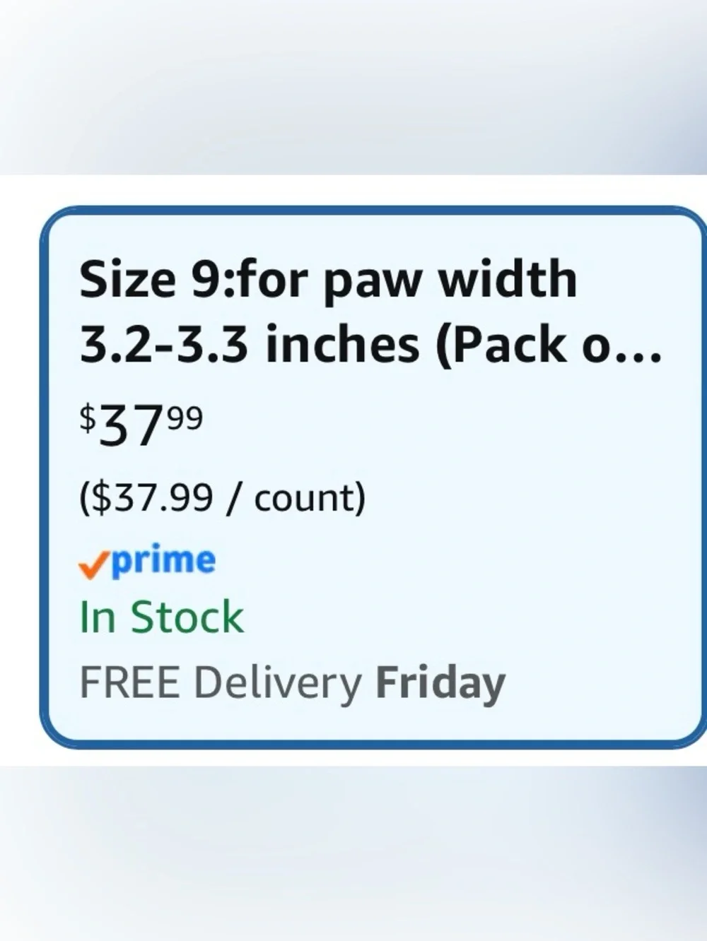 XXL Red Dog Boots - 4 Pack Protective Paw Shoes. Size 9